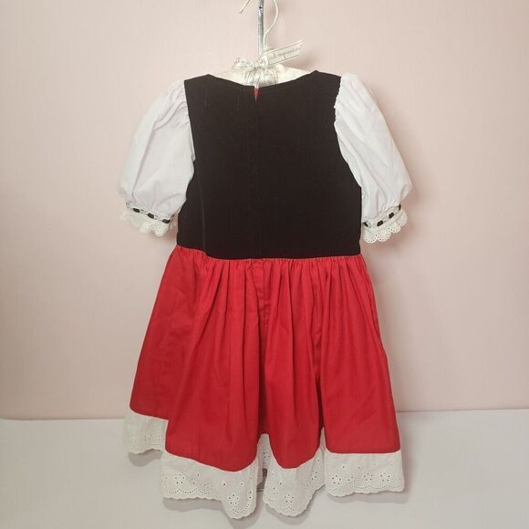 Chasing Fireflies Wishcfaft Little Red Ridding Hood Sz 4 Dress, Cape - Picture 6 of 8